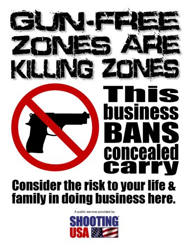 GunFreeZone Flier Small